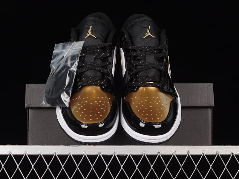 All categories Air Jordan Jordan series basketball shoes Air Jordan 1 Low Air Jordan 1 Low "Gold Toe" AJ1 Joe 1 black gold toe low-top cultural and leisure sports sneakers DR6970-071